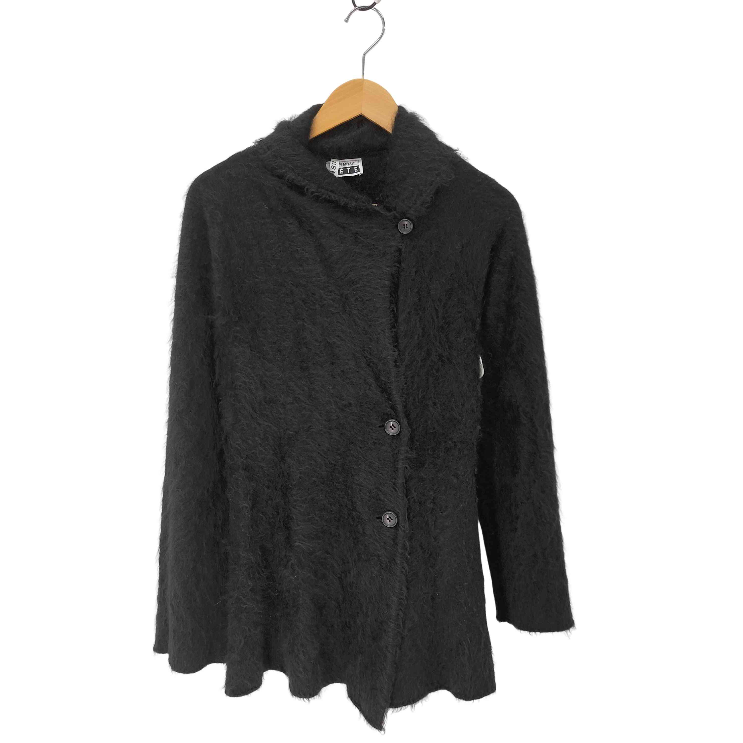 【中古】イッセイミヤケフェット ISSEY MIYAKE FETE 2WAY カシミール100％ シャギー 編み物 ジレー レディース JPN：2