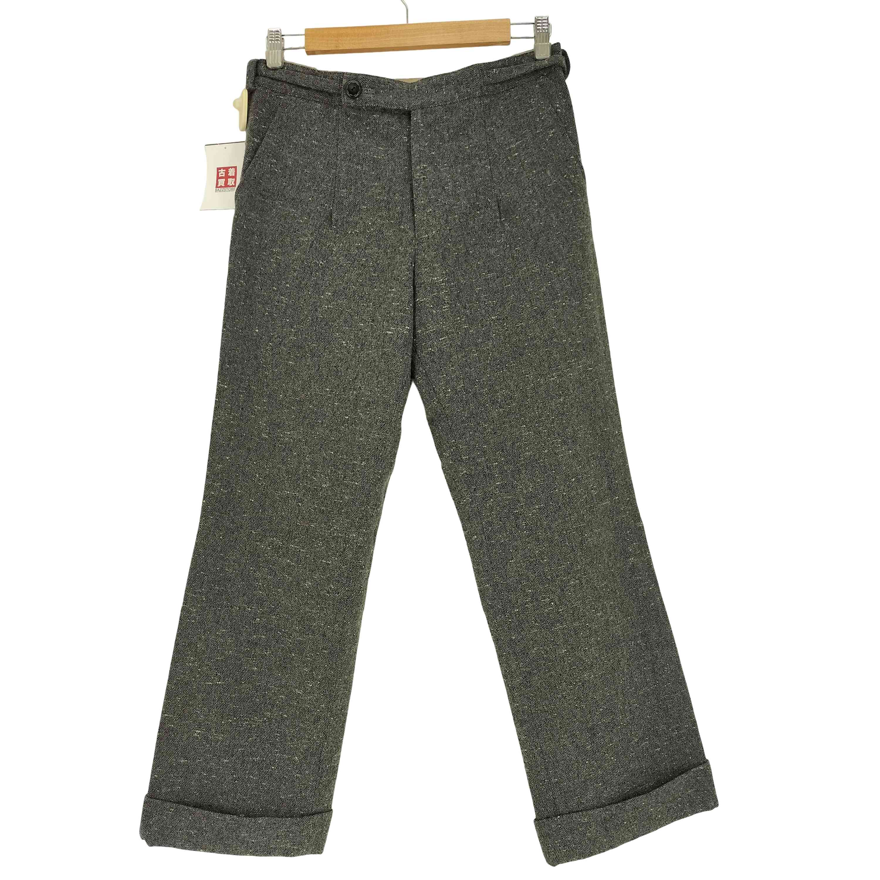 【中古】ヨウジヤマモトプリュスノアール YOHJI YAMAMOTO+NOIR 羊毛混 スラックス ズボン下 レディース JPN：3