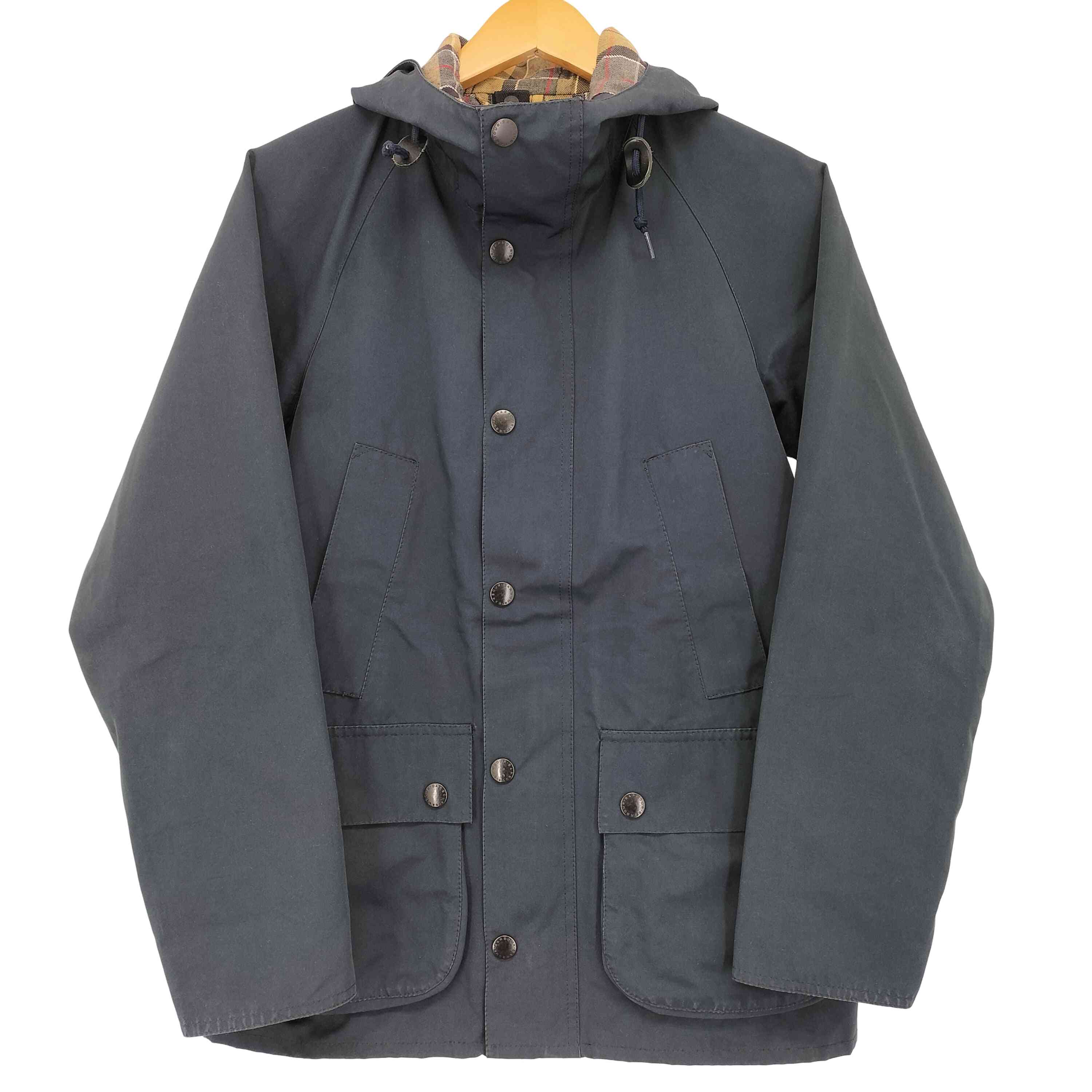 【中古】バブアー Barbour hooded casual ノン蝋涙 メンズ UK：34