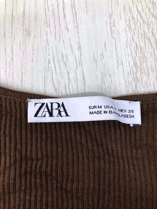 楽天市場 Zara ザラ ワンピース レディース 茶系 Jpn M 日本サイズ M 相当 スクエアネックリブワンピース 中古 ブランド古着バズストアbazzstore 0512 Bazzstore ブランド古着バズストア