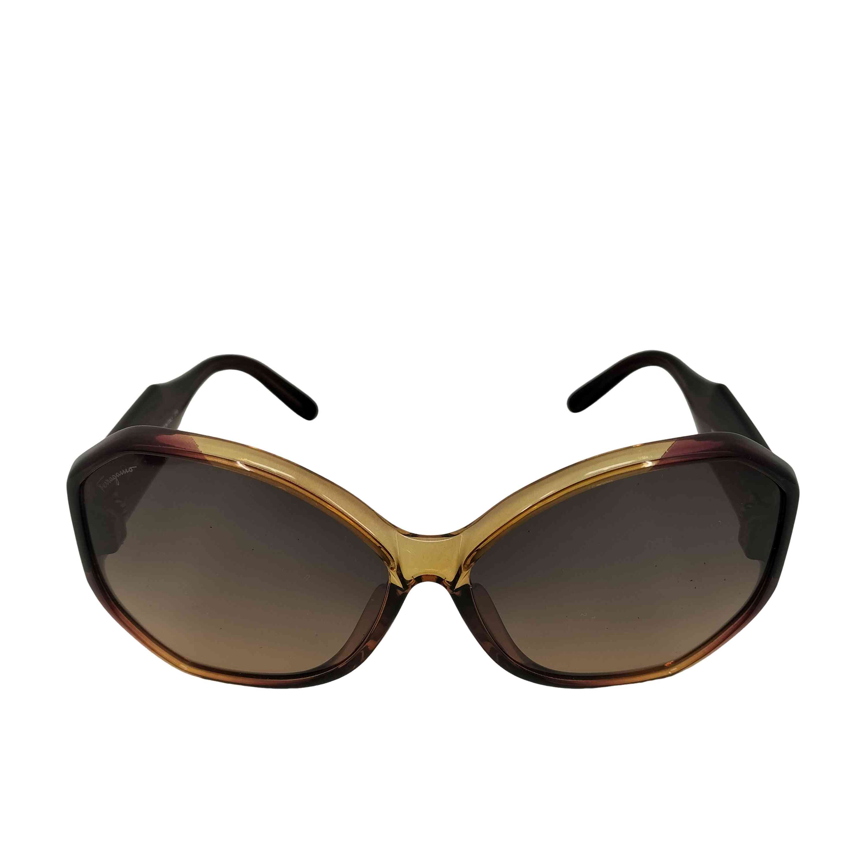 【中古】サルヴァトーレフェラガモ Salvatore Ferragamo アジアンフィット UVカット サングラス レディース 65?14