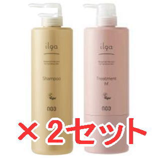 ☆【送料無料】 ナンバースリー 003 ／ ミュリアム クリスタル ／ イルガ 薬用シャンプー 660ml ＆ トリートメント M 620g 2セット 美容室専売品 医薬