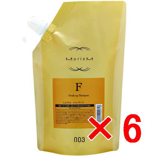 ☆【送料無料】 ナンバースリー 003 ／ ミュリアム ゴールド ／ ミュリアム シャンプー F 500ml 詰替 【6個】／ 4985514022716