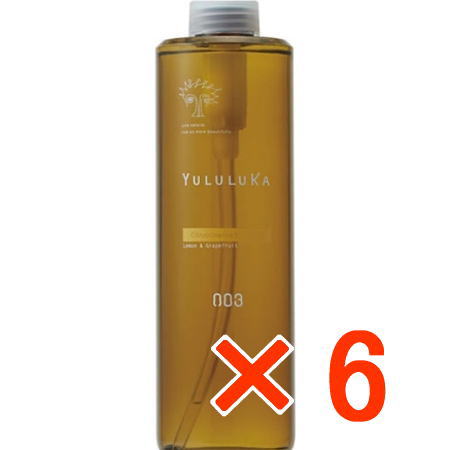 ☆【送料無料】 ナンバースリー 003 ／ ユルルカ シトラスクレンズ シャンプー 660ml 【6個】