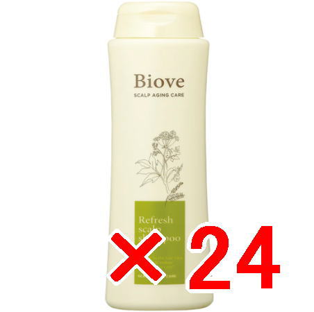 ☆【貨物輸送無料】 デミコスメティクス ／ Biove ビオーブ リフレッシュスキャルプ シャンプー 250ml 24個
