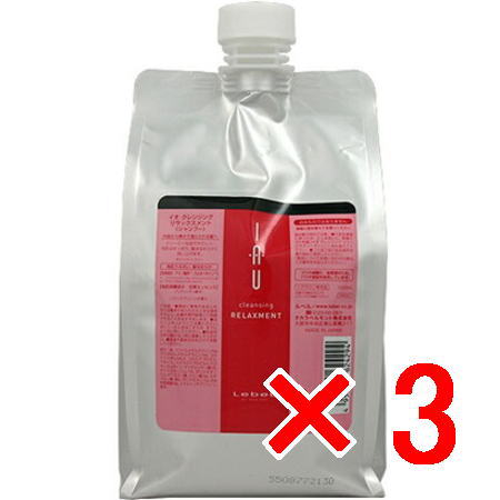 ☆【送料無料】 ルベル ／ イオ クレンジング リラックスメント シャンプー 1000mL リフィル / LebeL 【3個】