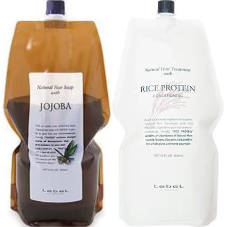 ☆【送料無料】 ルベル ／ナチュラル ヘア ソープ ウィズ JO 1600ml ＆ ヘア トリートメント ウィズ RP 1600ml セット