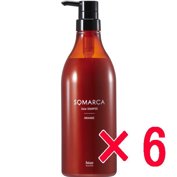 ☆【送料無料】 ホーユー ／ ソマルカ カラーシャンプー 770ml / オレンジ 【6個】 hoyu