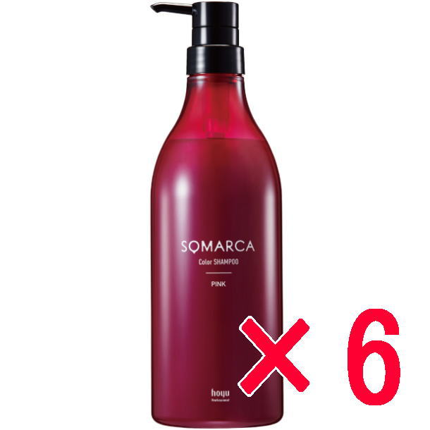 ☆【送料無料】 ホーユー ／ ソマルカ カラーシャンプー 770ml / ピンク 【6個】 hoyu