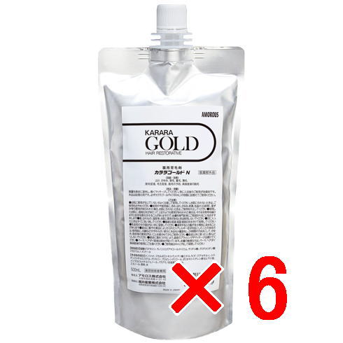 ≪店内商品P2-20倍！≫【送料無料】 アモロス ／ カララ ゴールド 500ml　レフィル 【6個】
