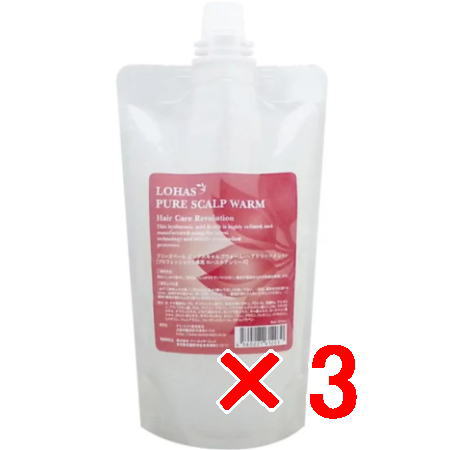 ★【送料無料】 テクノエイト ／ ピュアスキャルプウォーム 400ml 【3個】 pur-scu400-3.jpg