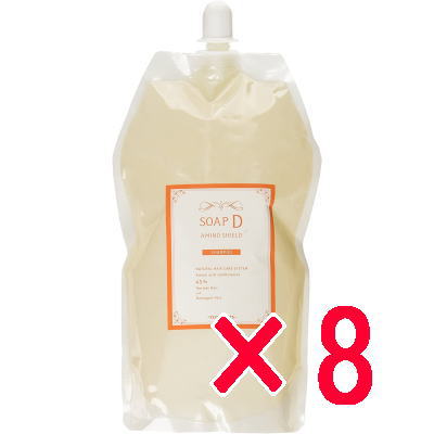 ☆【貨物輸送無料】 トレンツ ／ アミノシールド  石ケンD  1000ml  シャンプー 詰替用  リフィル ／ 8個