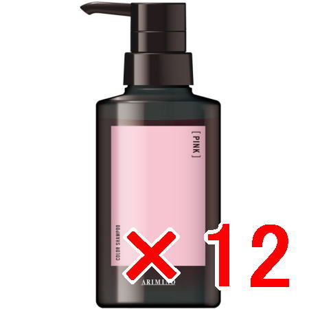 ≪店内商品P2-20倍！≫【送料無料】 アリミノ arimino ／ アジアンカラー フェス カラーシャンプー　ピンク 280ml 【12個】
