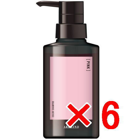 ☆【送料無料】 アリミノ arimino ／ アジアンカラー フェス カラーシャンプー　ピンク 280ml 【6個】
