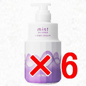 ≪店内商品P2-20倍！≫【送料無料】 アリミノ arimino ／ ミント シャンプー ナイトクリーム 550g 6個 / クリームシャンプー　ホワイトラベンダーの香り