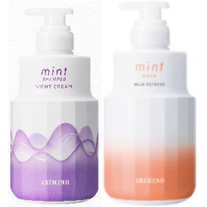 ☆【送料無料】 アリミノ arimino ／ ミント シャンプー ナイトクリーム 550g ＆ マスク マイルドリフレッシュ 550g　セット