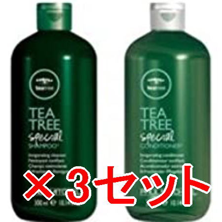 ☆【送料無料】 ポールミッチェル ／ティーツリー スペシャルシャンプー 300mL ＆ コンディショナー 300mL　3セット [ 国内正規品 ]
