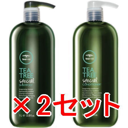 ☆【送料無料】 ポールミッチェル ／ティーツリー スペシャルシャンプー 1000mL ＆ スペシャルコンディショナー 1000mL　2セット [ 国内正規品 ]