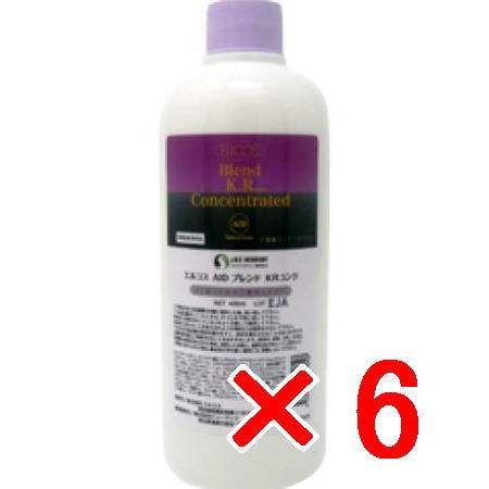 ☆【送料無料】 エルコス ELLCOS ／ ＡＩＤ ブレンド KR コンク　400ml 【6個】 システインを高濃度に含有した「予防美容」の濃密ケラチン乳液 ／ 補助剤 トリートメント