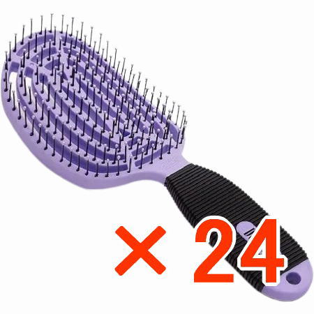 ☆【送料無料】 Nuwayブラシ DoubleC ニューウェイ ブラシ　パープル 【24個】｜B.B ／ BEAUTY.BEAUTY