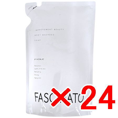 ☆【貨物輸送無料】 フィヨーレ FIOLE ／ ファシナート ボディウォッシュデオ 石ケン 500ml リフィル 【24個】／ 美しさを守りつづけるし、もっと美しくなりたいという願望すること