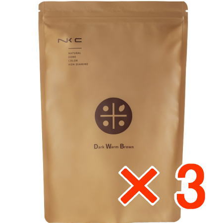 ☆【送料無料】 ナッシュ ／ ナチュラル米カラー ノンジアミン ダークウォームブラウン 150g 【3個】｜B.B ／ BEAUTY.BEAUTY