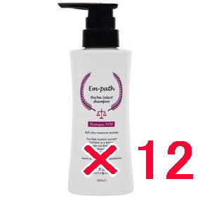☆【送料無料】 コラボプロ ／ Em-path Herba シャンプー MW ポンプ300ml【12個】Herba Select Shampoo MW　軽い仕上がりなのにしっとり「新触感」