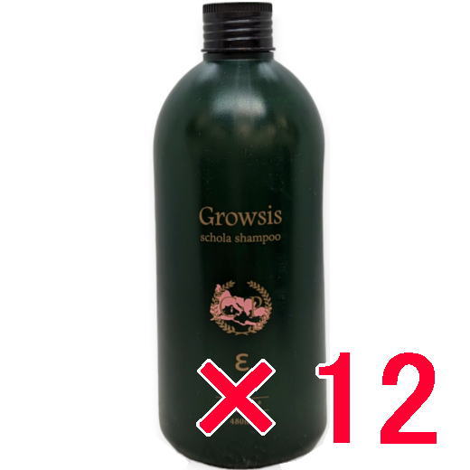 ☆【貨物輸送無料】 コラボプロ ／ グローシス スコラ シャンプー イプシロン 480ml 【12個】/ schola shampoo Epsilon キャピキシル高濃さ組みあわせる