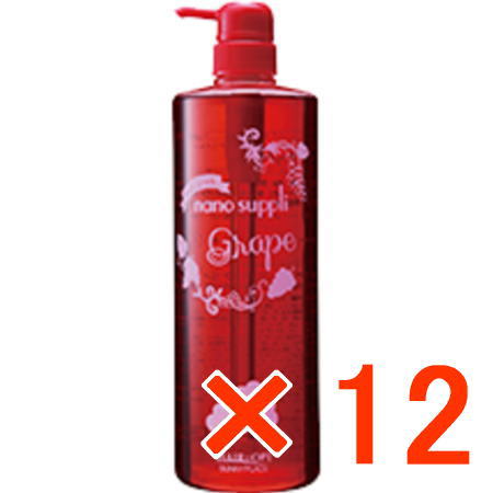 ☆【貨物輸送無料】 サニープレイス ナノクレンジング シャンプー 1000ml 葡萄 【12個】