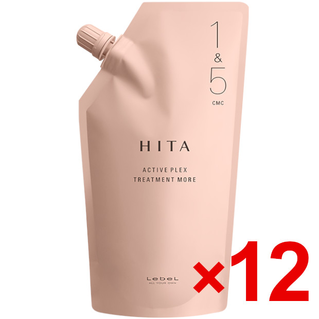 ≪店内商品P2-20倍！≫【送料無料】 ルベル ／ ヒタ APトリートメントモア 1&5　400g 12個 ヘアトリートメント