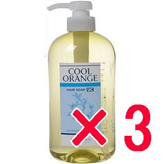 ☆【送料無料】 ルベル ／ クールオレンジ ヘアソープ UC 600mL 3個 / LebeL