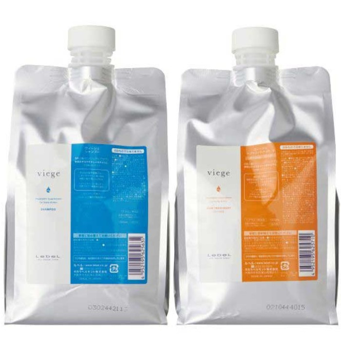 ☆【送料無料】 ルベル ／ ヴィージェ シャンプー 1000mL ＆ ヘアトリートメント V 1000mL リフィルセット / LebeL