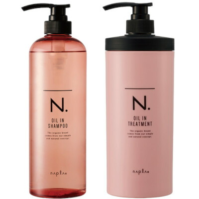☆【貨物輸送無料】 ナプラ ／ N.  エヌドット 油絵の具はたご屋 シャンプー 750ml ＆ オイルイントリートメント 650g 書き割り