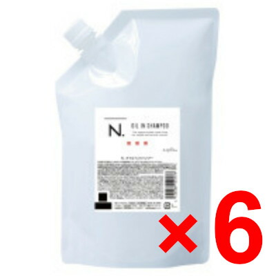 ☆【送料無料】 ナプラ ／ N. エヌドット オイルイン シャンプー 750ml リフィル【6個】　フルーティーフローラルの香り