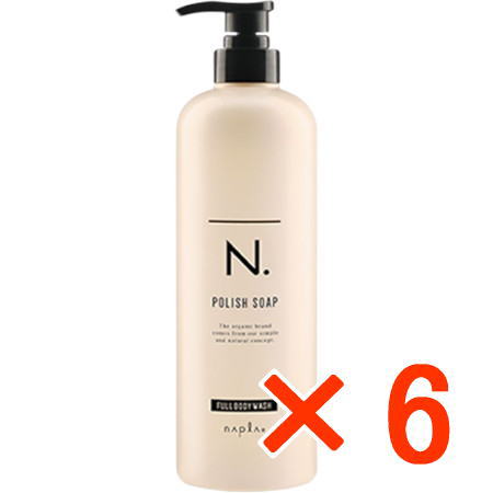 ≪店内商品P2-20倍！≫【送料無料】 ナプラ ／ N. エヌドット ポリッシュソープ 750ml 【6個】　ボディ&フェイス&ハンド用ソープ
