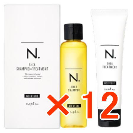≪店内商品P2-20倍！≫【送料無料】 ナプラ ／ N. エヌドット シアシャンプー モイスチャー 80ml ＆トリートメント モイスチャー 65g　ミニセット　SHEA 【12個】