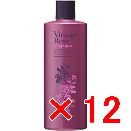 ☆【送料無料】 パシフィックプロダクツ ／ モナルダ ヴィンテージローズ シャンプー 300ml 【12個】 アミノ酸系弱酸性シャンプー