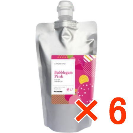 ≪店内全商いものP2-20倍!≫【貨物輸送無料】 パイモア  π more ／ クロマト 色合いシャンプー #21 バブルガムピンク 300ml 【6個】 美容・コスメ・香水-シャンプー-ヘアケア・スタイリング