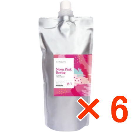 ☆【貨物輸送無料】 パイモア  π more ／ クロマト カラートリートメント #13 ネオンピンクリバイス 500g 【6個】