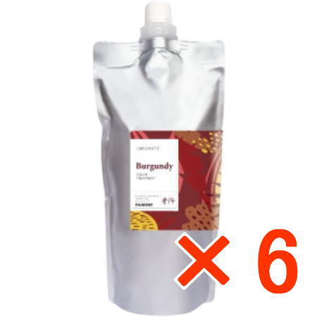 ☆【貨物輸送無料】 パイモア  π more ／ クロマト カラートリートメント #14 バーガンディー 500g 【6個】