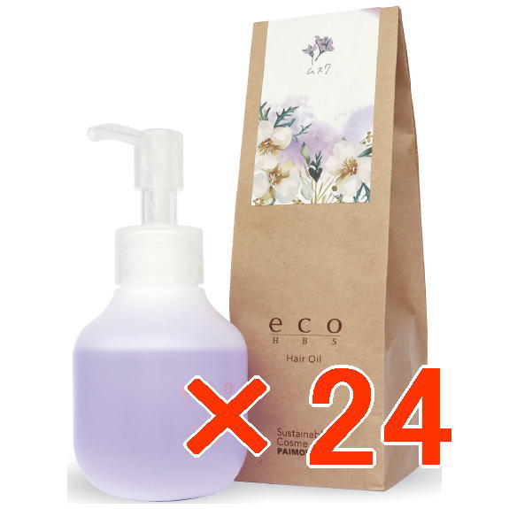 ☆【送料無料】 パイモア π more ／ エコエイチビーエス オイル 80ml ムスク 【24個】 美容室専売品　ヘアオイル