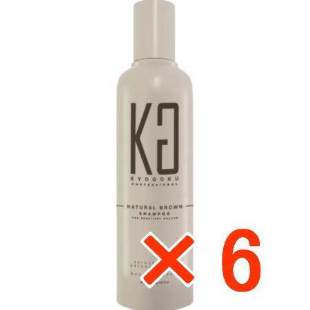 ☆【貨物輸送無料】 KYOGOKU 色つやシャンプー 自然的 赤銅色 200ml 【6個】
