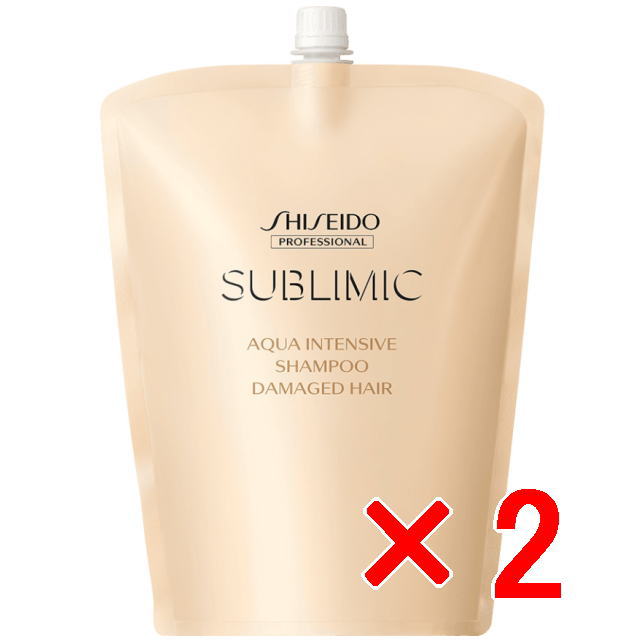 ☆【送料無料】 資生堂 シセイドウ ／ サブリミック ／ アクアインテンシブ シャンプー 1800ml リフィル 【2個】
