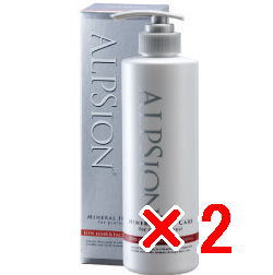 ☆【送料無料】 アルピジョン ALPSION ／ イオンヘア＆フェイスクレンジングAX 490ml 【2個】 ミネラルイオンケア シャンプー サロン専売品 ヘアケア フェイスケ