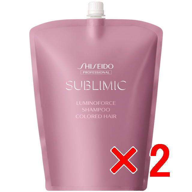☆【貨物輸送無料】 資生堂 シセイドウ ／ サブリミック ／ ルミノフォース シャンプー 1800ml リフィル 【2個】