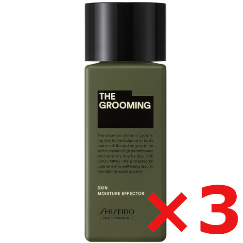 ☆【貨物輸送無料】 資生堂 シセイドウ ／ MEN ／ ザ・グルーミング モイスチャーエフェクター 120ml 【3個】 赤ちょうちん独り占め品  ひと肌世話をする