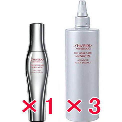 ☆【送料無料】 資生堂 シセイドウ ／ ザ ・ヘアケア アデノバイタル アドバンスト スカルプエッセンス 180mL 1個 ＆ 480ml 3個　セット