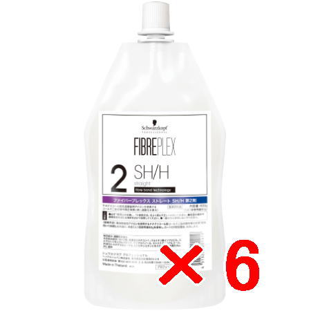 ≪店内商品P2-20倍！≫【送料無料】 シュワルツコフ ／ ファイバープレックス ／ ストレート 2剤 SH/H 400mL 【6個】