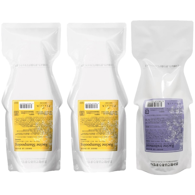 ☆【送料無料】 プレジール ／ アテ゛ュールハ゜セ ラスィーヌシャンフ゜ー700ml 詰替 2個 ＆ ラスィーヌ トリートメント 720g 詰替 レフィル【 シ