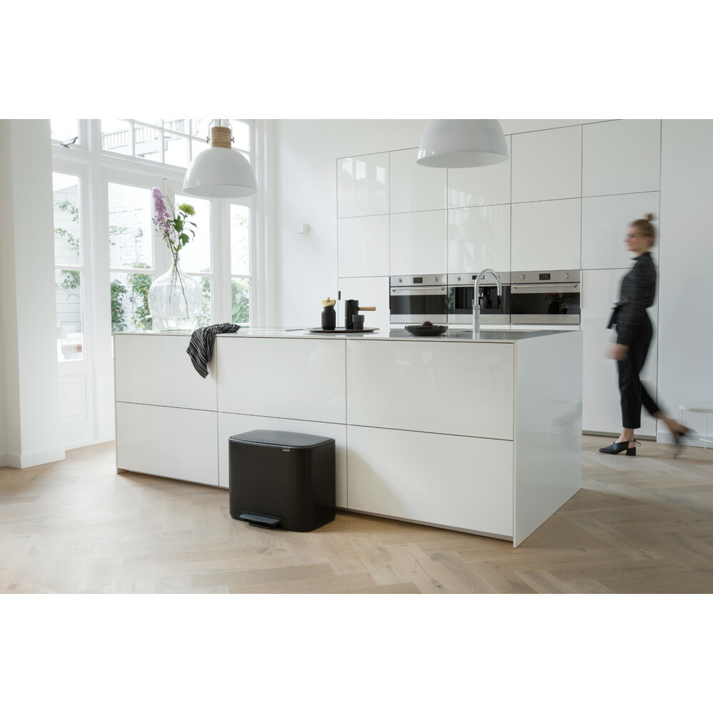 ブラバンシア Brabantia ペダル式ゴミ箱 Bo ペダルビン 3×11L マット